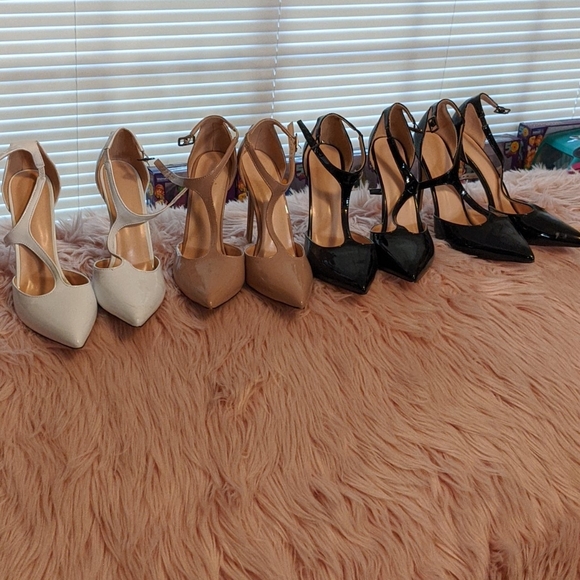 T strap point toe heels. - Picture 1 of 2